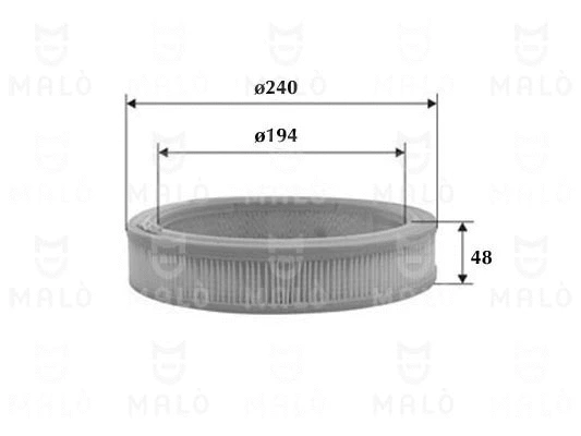 Filtre à air AKRON-MALÒ 1500206
