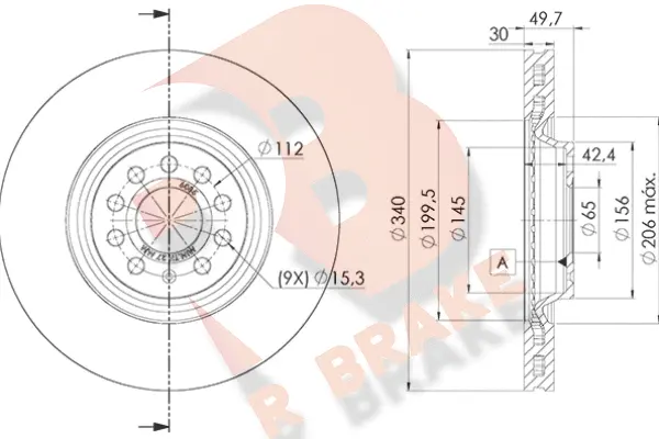 Disque de frein R BRAKE 78RBD26085