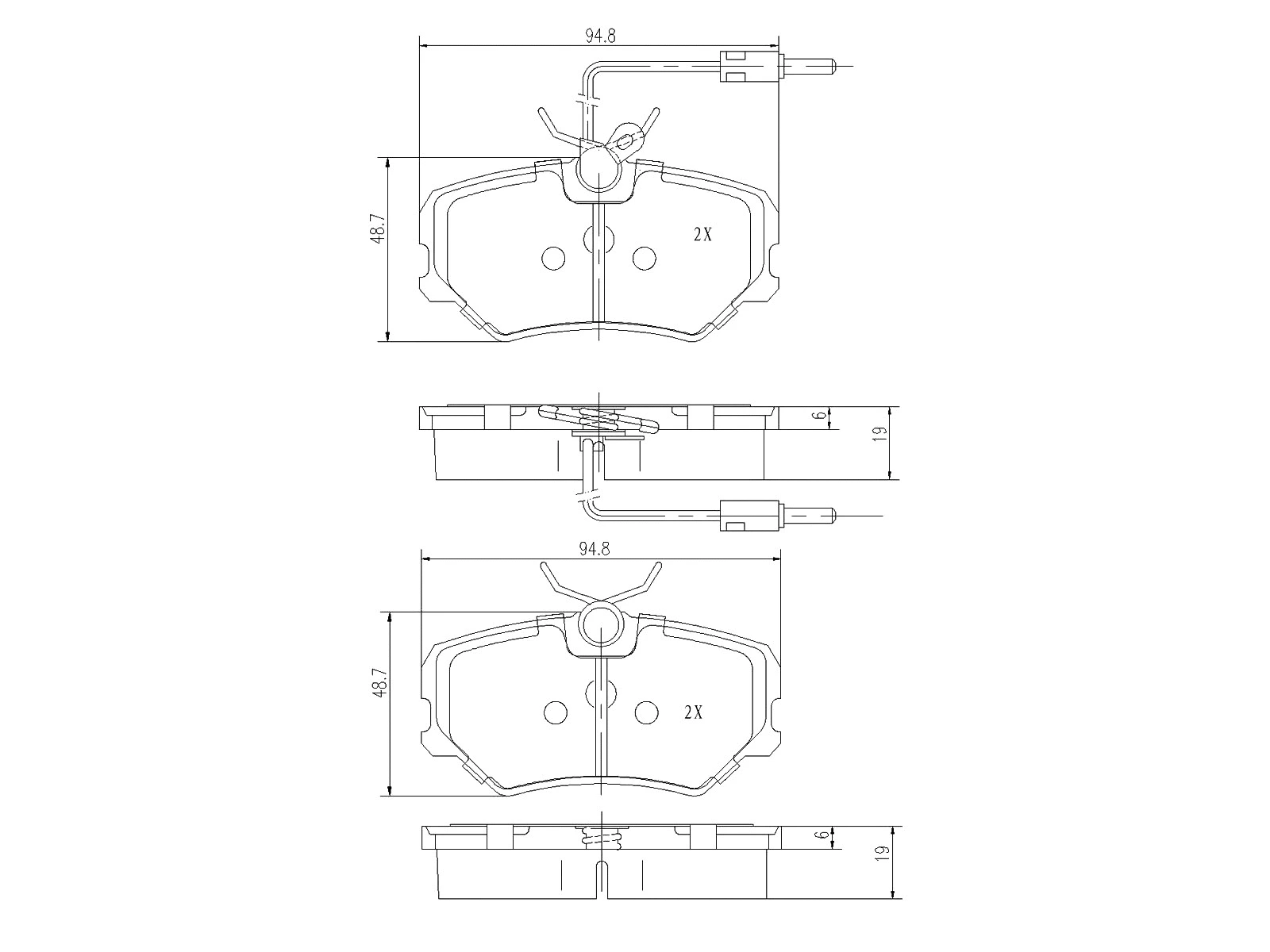 Kit de plaquettes de frein, frein à disque A.Z. Meisterteile AZMT-44-022-1360