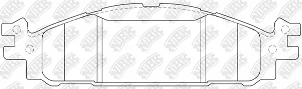 Kit de plaquettes de frein, frein à disque NiBK PN0622