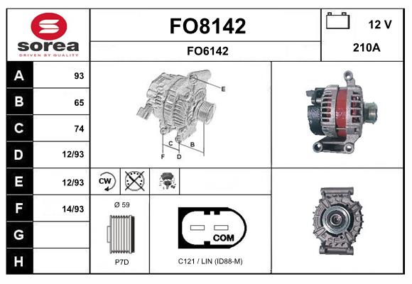Alternateur SNRA FO8142