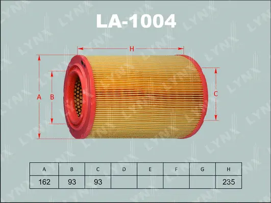 Filtre à air LYNXAUTO LA-1004