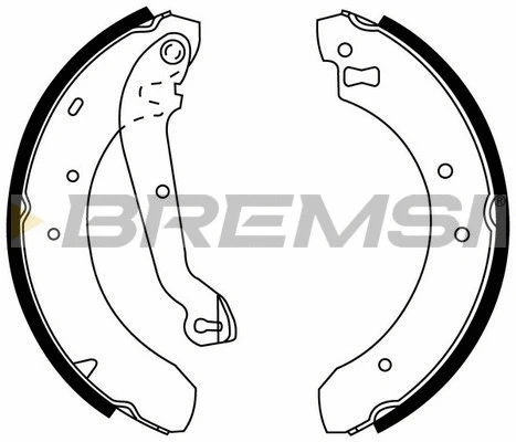 Jeu de mâchoires de frein BREMSI GF0222