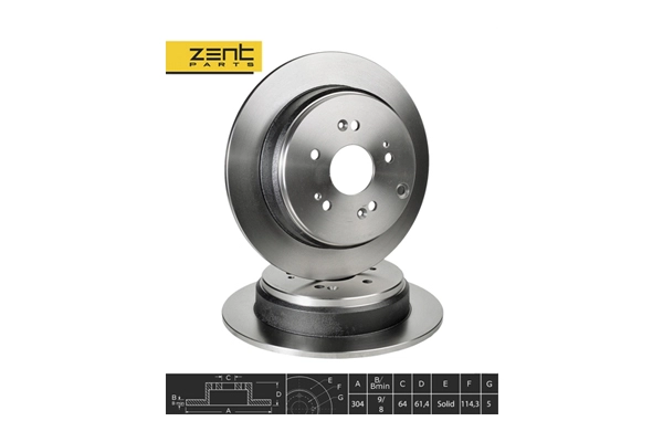 Disque de frein ZentParts Z06124