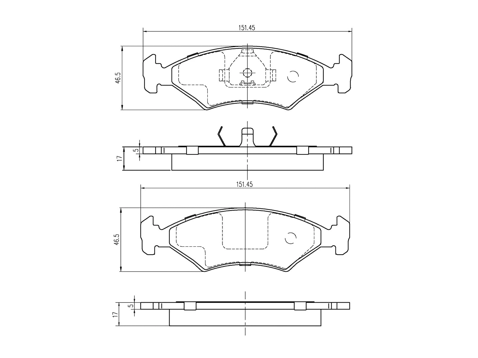 Kit de plaquettes de frein, frein à disque A.Z. Meisterteile AZMT-44-022-1273