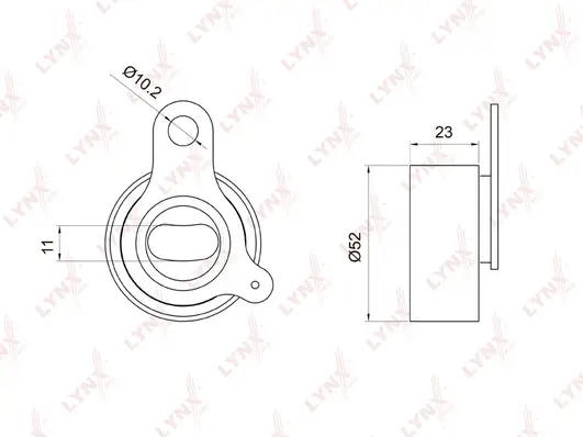 Poulie de tension, courroie crantée LYNXAUTO PB-1066