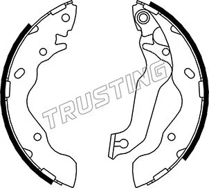Jeu de mâchoires de frein TRUSTING 046.206