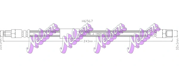 Flexible de frein KAWE H6567