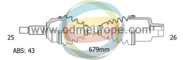 Arbre de transmission 4X4 ESTANFI EST-18-082411