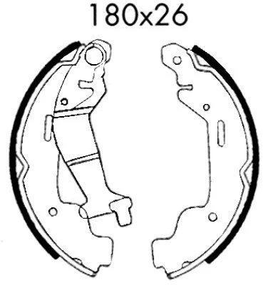 Jeu de mâchoires de frein BSF 07440