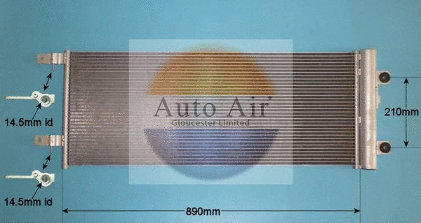 Condenseur, climatisation AUTO AIR GLOUCESTER 16-9834