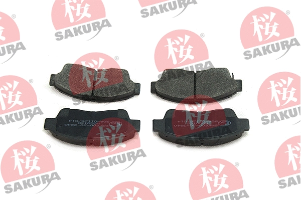 Kit de plaquettes de frein, frein à disque SAKURA 600-20-3840
