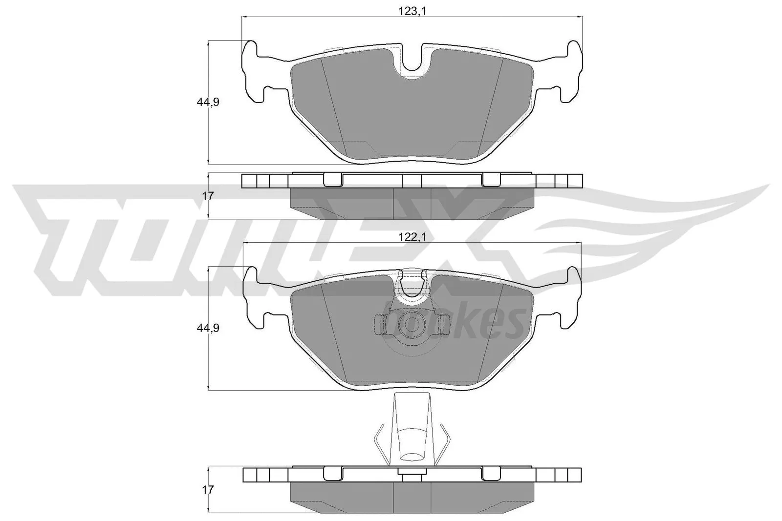 Kit de plaquettes de frein, frein à disque TOMEX Brakes TX 13-21