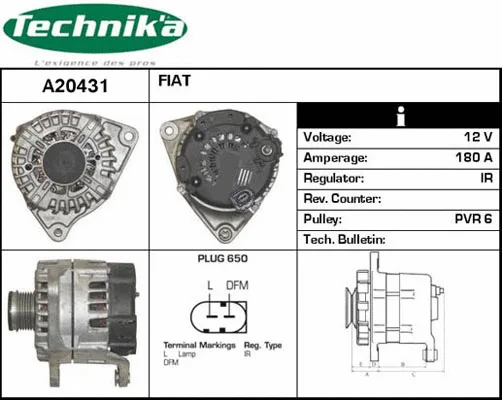 Alternateur Technika A20431