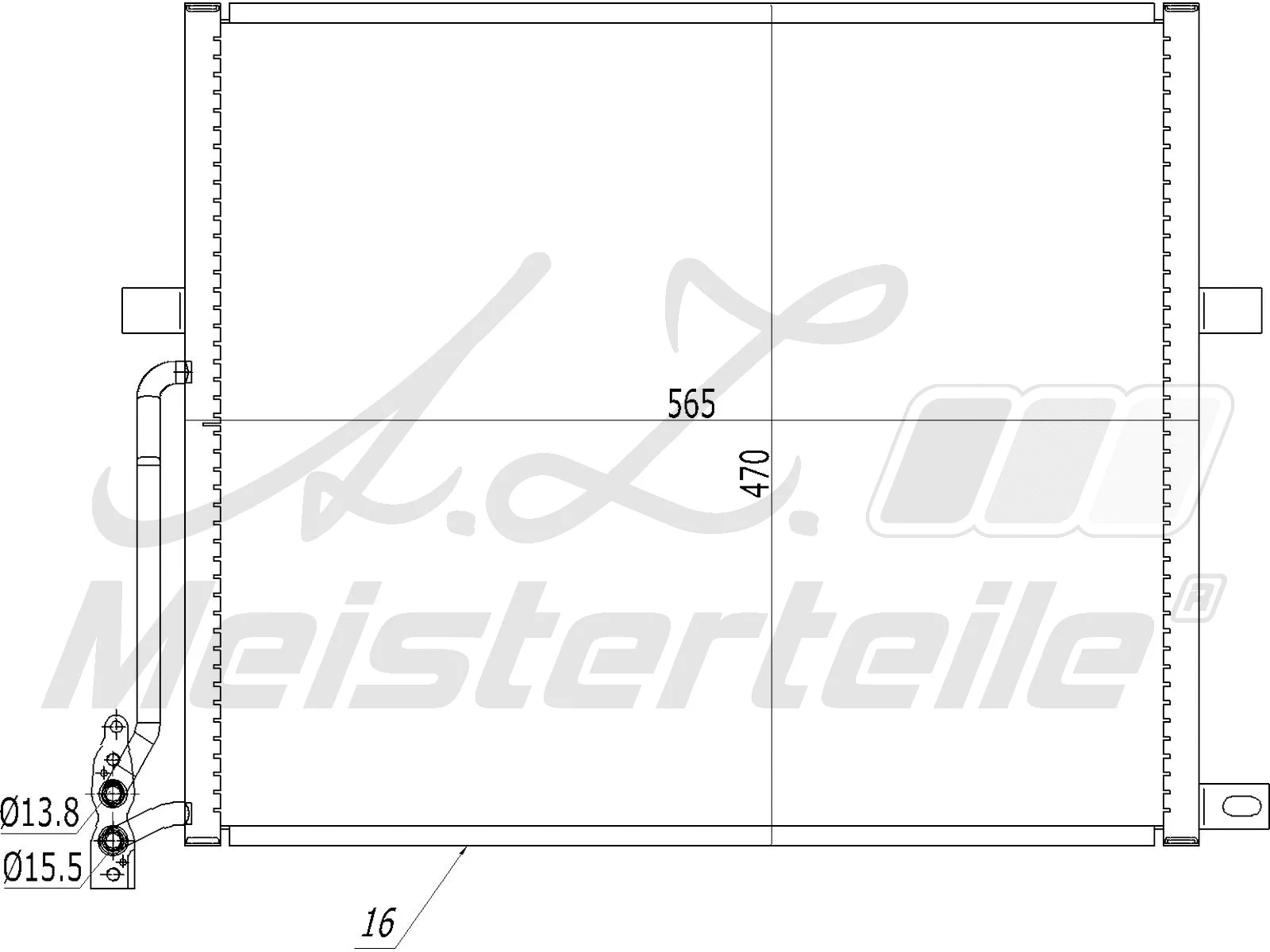 Condenseur, climatisation A.Z. Meisterteile AZMT-45-030-1068