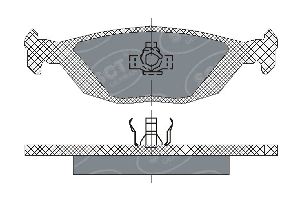 Kit de plaquettes de frein, frein à disque SCT - MANNOL SP 194 PR