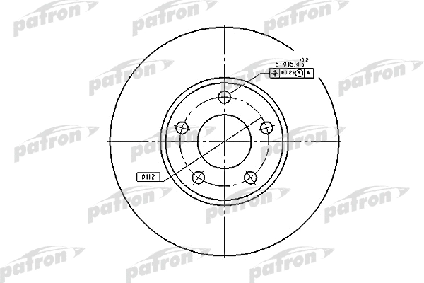 Disque de frein PATRON PBD2652