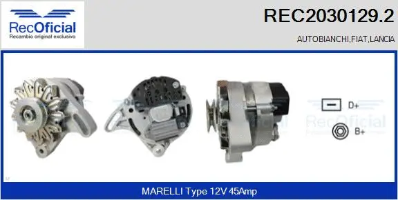 Alternateur RECOFICIAL REC2030129.2