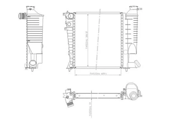 Radiateur, refroidissement du moteur ORDONEZ 1020846809