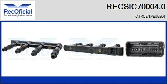 Bobine d'allumage RECOFICIAL RECSIC70004.0