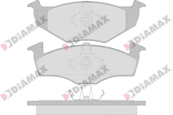 Kit de plaquettes de frein, frein à disque DIAMAX N09560