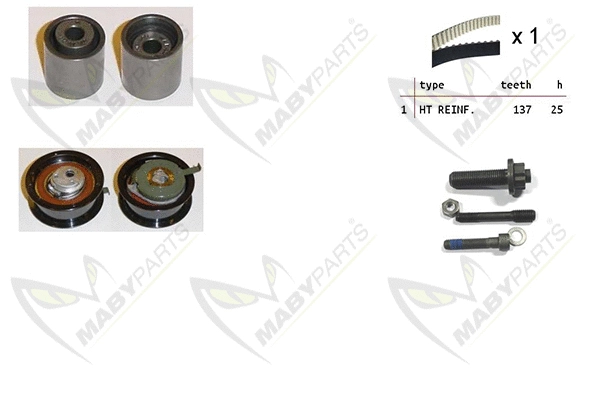 Kit de courroie crantée MABYPARTS OBK010197