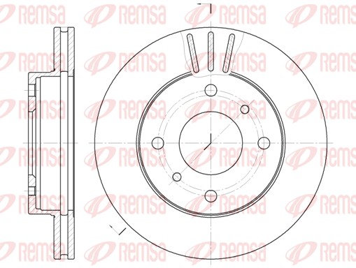 Disque de frein REMSA 6146.10
