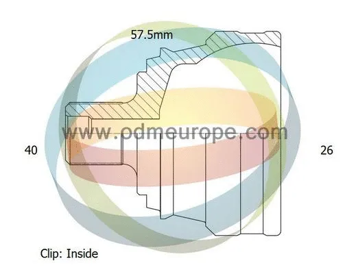Jeu de joints, arbre de transmission 4X4 ESTANFI EST-12-011966