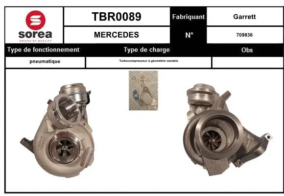 Turbocompresseur, suralimentation EAI TBR0089