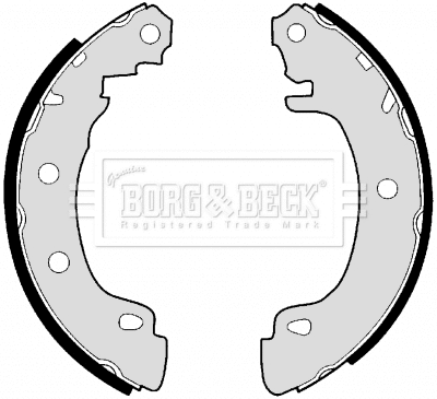 Jeu de mâchoires de frein BORG & BECK BBS6288