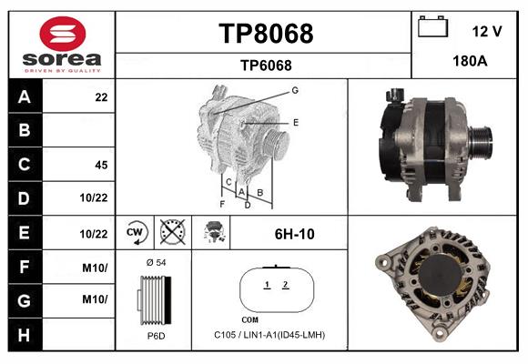 Alternateur SNRA TP8068