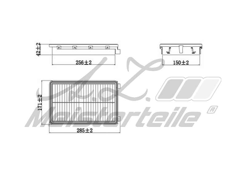 Filtre à air A.Z. Meisterteile AZMT-41-030-1994