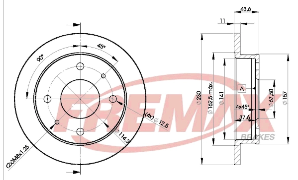 Disque de frein FREMAX BD-2000