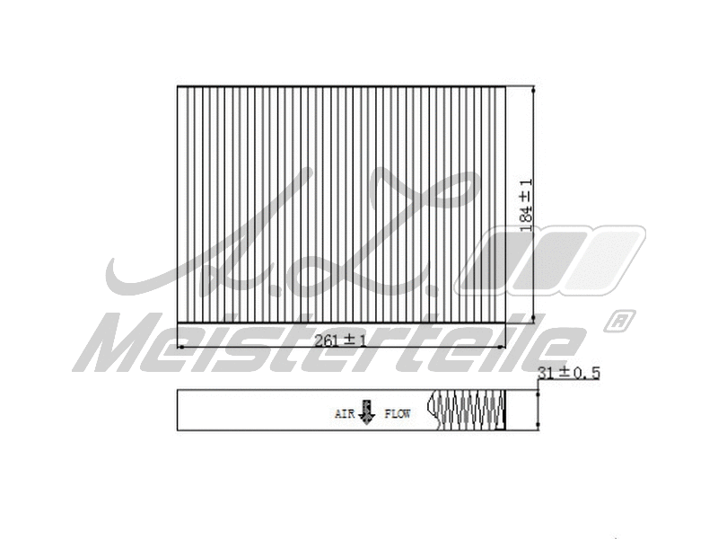 Filtre, air de l'habitacle A.Z. Meisterteile AZMT-41-010-1749