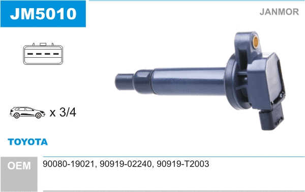Bobine d'allumage JANMOR JM5010
