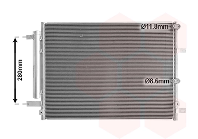 Condenseur, climatisation VAN WEZEL 21015701