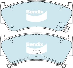 Kit de plaquettes de frein, frein à disque BENDIX-SEA DB1302 MKT