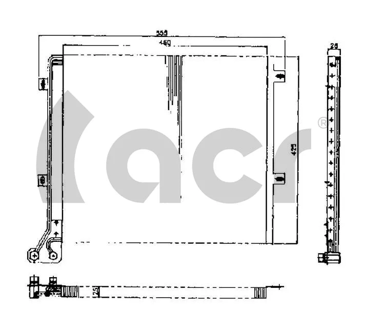 Condenseur, climatisation ACR 300444