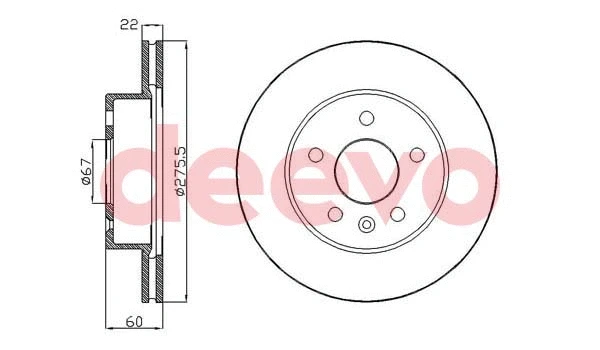 Disque de frein DEEVO BD32980