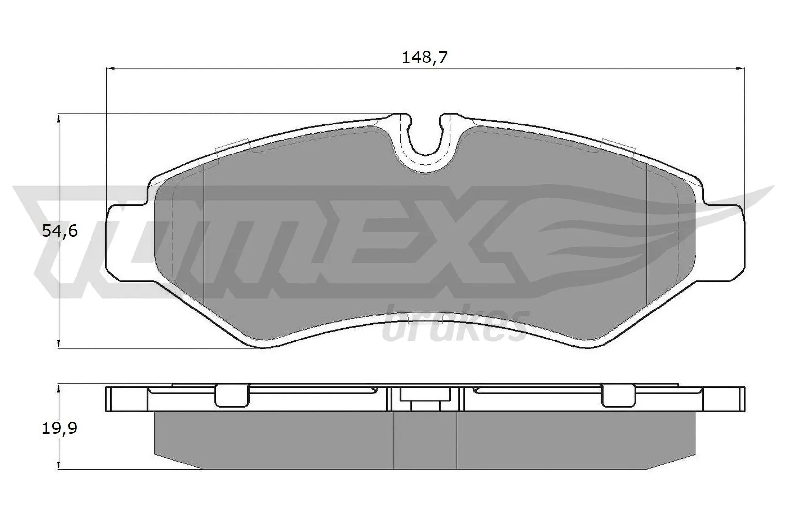 Kit de plaquettes de frein, frein à disque TOMEX Brakes TX 19-51