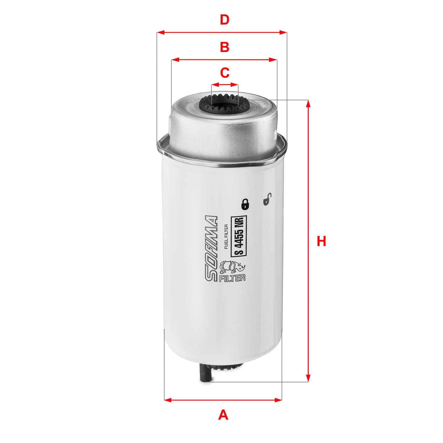 Filtre à carburant SOFIMA S 4455 NR