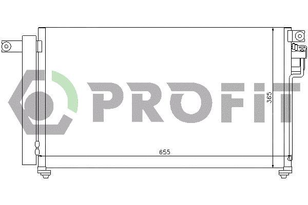 Condenseur, climatisation PROFIT PR 1312C2