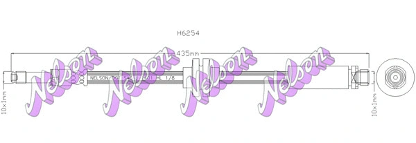 Flexible de frein KAWE H6254