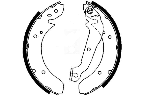 Jeu de mâchoires de frein PAGID H1067