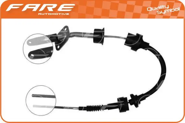 Tirette à câble, commande d'embrayage FARE-CO 24551