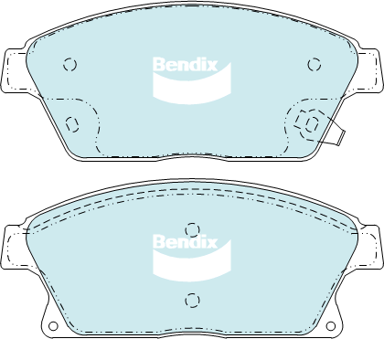 Kit de plaquettes de frein, frein à disque BENDIX-SEA DB2268 GCT