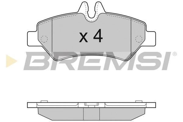Kit de plaquettes de frein, frein à disque BREMSI BP3293