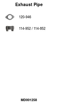 Tuyau d'échappement FA1 MD001258