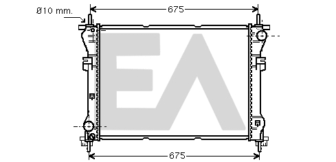 Radiateur, refroidissement du moteur EACLIMA 31R22077