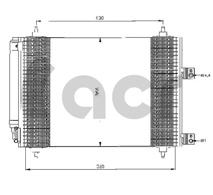 Condenseur, climatisation ACR 300493